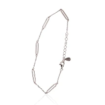Silver bracelet, 17, 1.9 g, Silver 925 fineness, Rhodium (Plating), Variable length