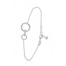 Silver bracelet, 17, 2.6 g, Silver 925 fineness, Variable length