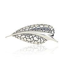Серебряная брошь, 6.5 g, Серебро 925 проба, оксид (покрытие)