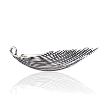 Серебряная брошь, 10.5 g, Серебро 925 проба, оксид (покрытие)