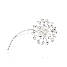 Silver brooch, 16.3 g, Silver 925 fineness, Crystals
