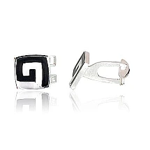 Silver cufflinks, 10.4 g, Silver 925 fineness, Jewelery enamel