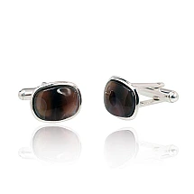 Silver cufflinks, 8 g, Silver 925 fineness, Agate