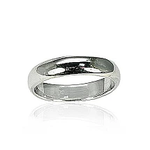 Silver wedding ring, Silver 925 fineness, Ring height 6mm