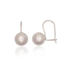 Серебряные серьги на крючках, 2.1 g, Серебро 925 проба, родий (покрытие)