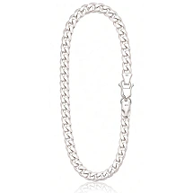 Sudraba ķēdīte Dubultais rombs 6 mm, dimantu apstrādājums, Sudrabs 925 prove