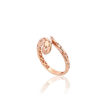 Women,  - Gold ring, 18.5, 2.05 g, Red Gold 585 fineness