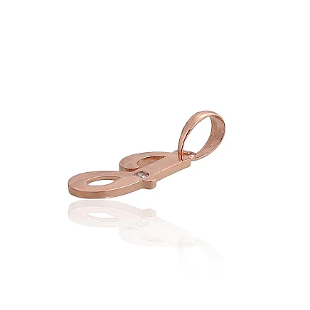 Burti, Burts J - Zelta kulons, 0.36 g, Sarkanais Zelts 585 prove, Cirkoni, Burts: J