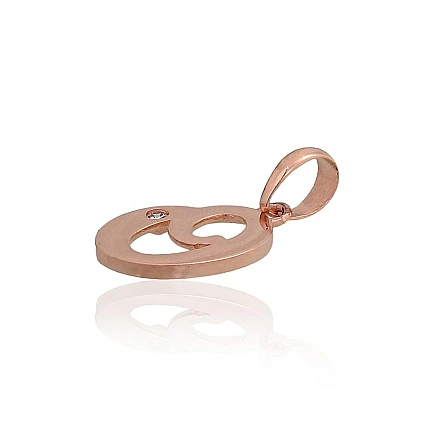 Burti, Burts G - Zelta kulons, 0.44 g, Sarkanais Zelts 585 prove, Cirkoni, Burts: O
