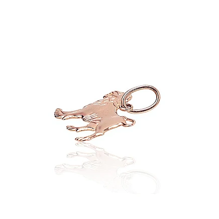 Zodiac signes, Lion - Gold pendant, 0.81 g, Red Gold 585 fineness, Leo