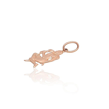 Zodiac signes, Virgo - Gold pendant, 0.7 g, Red Gold 585 fineness, Virgo