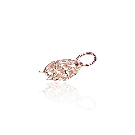 Zodiaka zīmes, Zivis - Zelta kulons, 0.72 g, Sarkanais Zelts 585 prove, Zivis