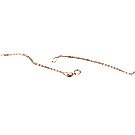 Ķēdītes,  - Zelta ķēdīte Gliemezis 1.15 mm, 40, 1.39 g, Sarkanais Zelts 585 prove