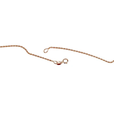 Ķēdītes,  - Zelta ķēdīte Gliemezis 1.15 mm, 42, 1.43 g, Sarkanais Zelts 585 prove