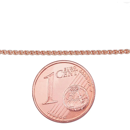 Chains,  - Gold chain Spiga 1,2 mm, 45, 2.77 g, Red Gold 585 fineness