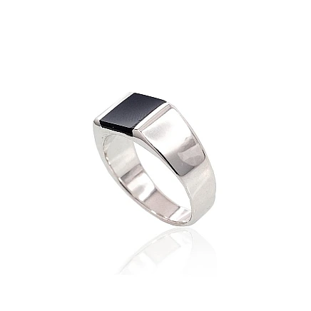 For man,  - Silver ring, 21, 10.5 g, Silver 925 fineness, Onix
