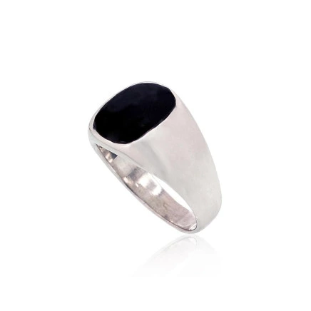 For man,  - Silver ring, 21.5, 10.5 g, Silver 925 fineness, Onix