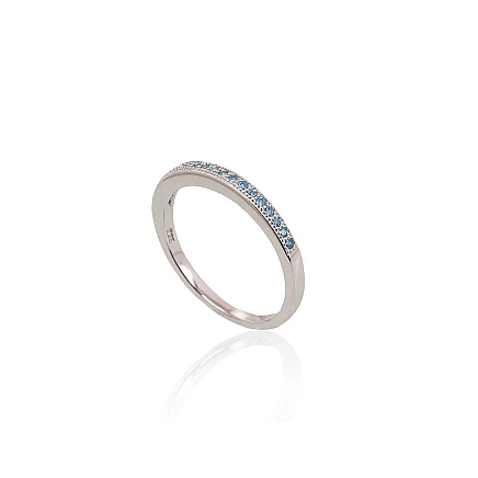Women,  - Silver ring, 16.5, 1.7 g, Silver 925 fineness, Rhodium (Plating), Zirkons