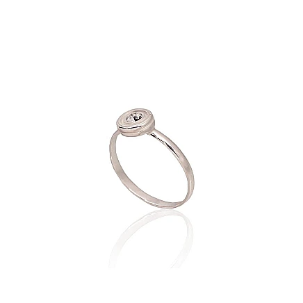Женские,  - Серебряное кольцо, 16.5, 1.4 g, Серебро 925 проба, Кристаллы