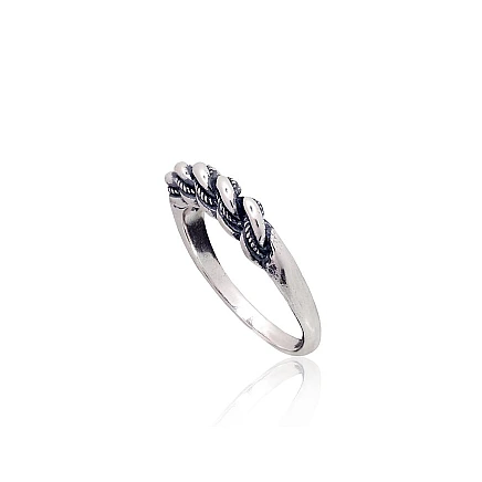 Женские, Namejs - Серебряное кольцо, 16, 3.9 g, Серебро 925 проба, оксид (покрытие), Ручная работа