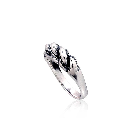 Женские, Namejs - Серебряное кольцо, 16, 6.2 g, Серебро 925 проба, оксид (покрытие), Ручная работа
