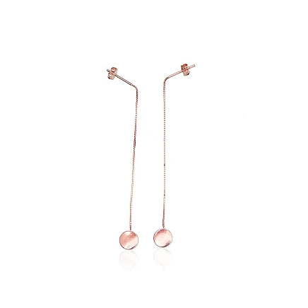 clips and other ear-rings,  - Silver earrings, 1.2 g, Silver 925 fineness, red gold (Plating)