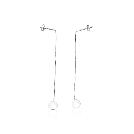 clips and other ear-rings,  - Silver earrings, 1.4 g, Silver 925 fineness, Rhodium (Plating)