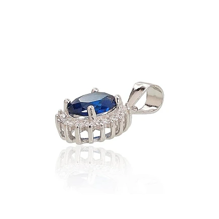 Women,  - Silver pendant, 1.5 g, Silver 925 fineness, Rhodium (Plating), Zirkons