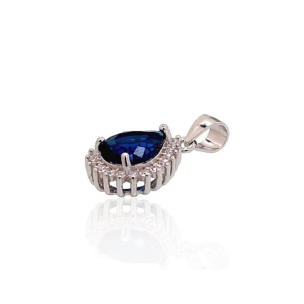 Women,  - Silver pendant, 1.5 g, Silver 925 fineness, Rhodium (Plating), Zirkons