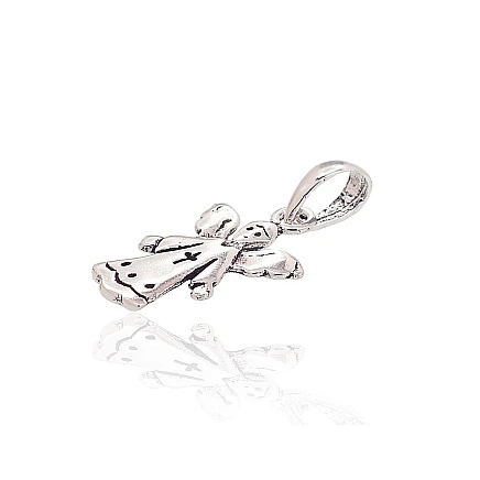 Women, Angel - Silver pendant, 0.9 g, Silver 925 fineness, oxide (Plating)