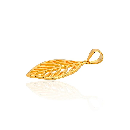 Gold plated,  - Silver pendant, 1 g, Silver 925 fineness, yellow gold (Plating)