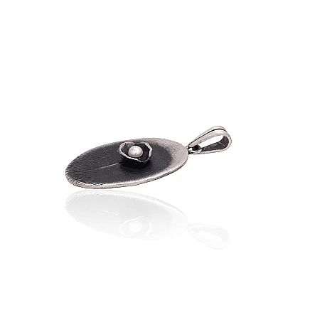 K-Exclusive  collection,  - Silver pendant, 6.4 g, Silver 925 fineness, oxide (Plating), Fresh-water Pearl