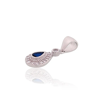 Women,  - Silver pendant, 1 g, Silver 925 fineness, Rhodium (Plating), Zirkons