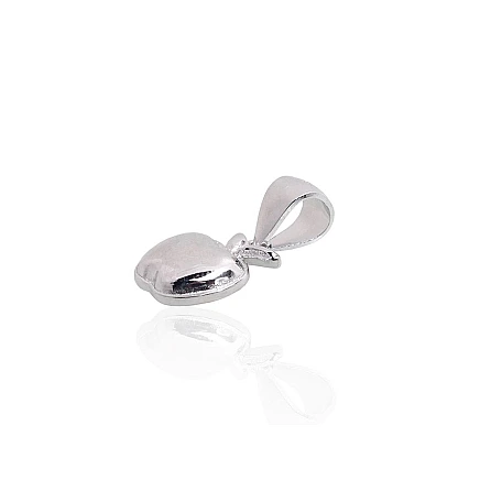 Women, Apple - Silver pendant, 1.1 g, Silver 925 fineness, Rhodium (Plating)