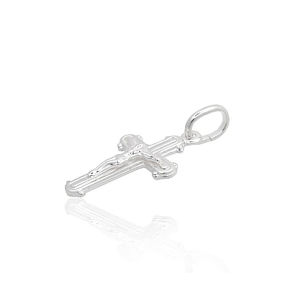 Crosses and Icons, Cross, Crucifix - Silver pendant, 1.5 g, Silver 925 fineness