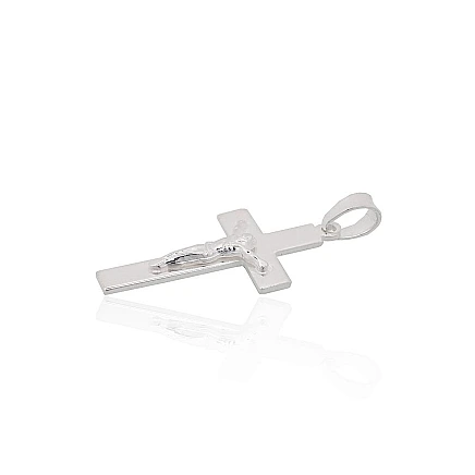 Krustiņi un ikonas, Krustiņš, Krucifikss - Sudraba kulons, 2.3 g, Sudrabs 925 prove