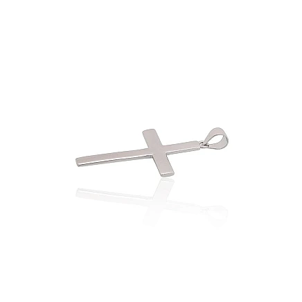 Krustiņi un ikonas, Krustiņš - Sudraba kulons, 1.5 g, Sudrabs 925 prove, rodijs (pārklājums)