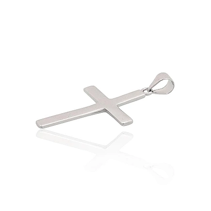 Krustiņi un ikonas, Krustiņš - Sudraba kulons, 1.4 g, Sudrabs 925 prove, rodijs (pārklājums)