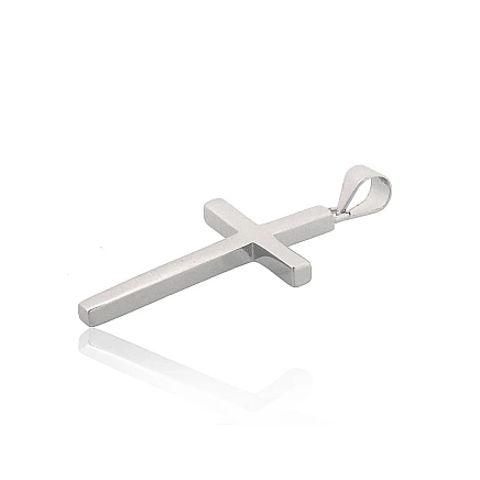 Krustiņi un ikonas, Krustiņš - Sudraba kulons, 1.7 g, Sudrabs 925 prove, rodijs (pārklājums)