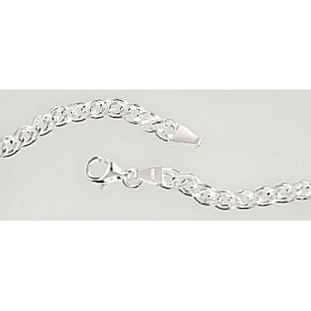 Chains,  - Silver chain Mona Liza 4,9 mm , diamond cut, 55, 17.1 g, Silver 925 fineness