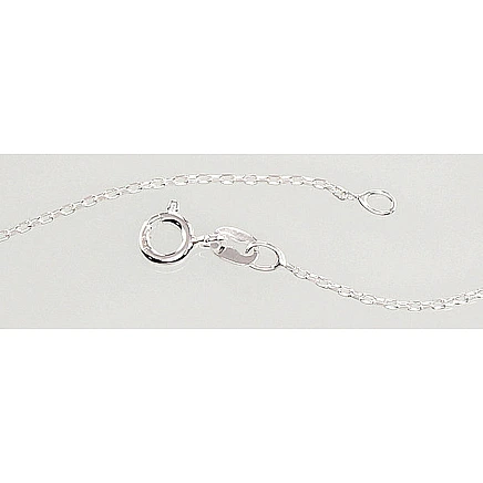 Chains,  - Silver chain Anchor 1 mm , diamond cut, 38, 1.3 g, Silver 925 fineness