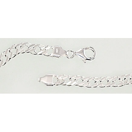 Viriešiem,  - Sudraba ķēdīte Rombs 5.5 mm , dimantu apstrādājums, 50, 19.9 g, Sudrabs 925 prove