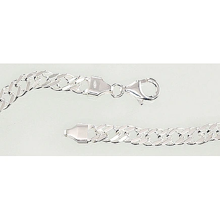 Viriešiem,  - Sudraba ķēdīte Rombs 5.5 mm , dimantu apstrādājums, 50, 21.2 g, Sudrabs 925 prove
