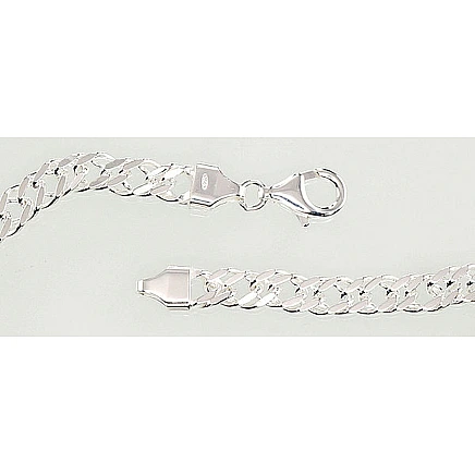 Viriešiem,  - Sudraba ķēdīte Rombs 5.5 mm , dimantu apstrādājums, 55, 23.1 g, Sudrabs 925 prove