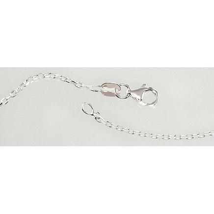 Chains,  - Silver chain Anchor 1.2 mm , diamond cut, 40, 2.5 g, Silver 925 fineness