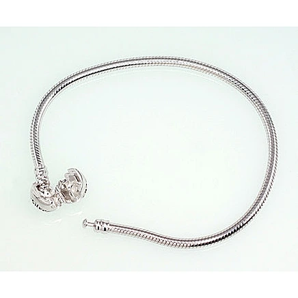 Коллекция Charms,  - Серебряный браслет, 18, 14 g, Серебро 925 проба, родий (покрытие)