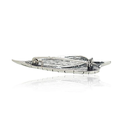 Brooch,  - Silver brooch, 6.5 g, Silver 925 fineness, oxide (Plating)