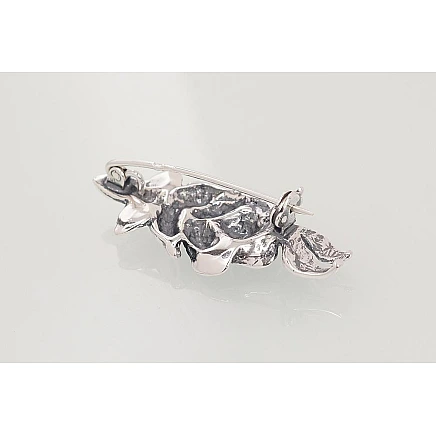 Броши,  - Серебряная брошь, 5.6 g, Серебро 925 проба, оксид (покрытие)