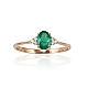 Gold rings with gemstones