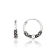 Silver hoop earrings